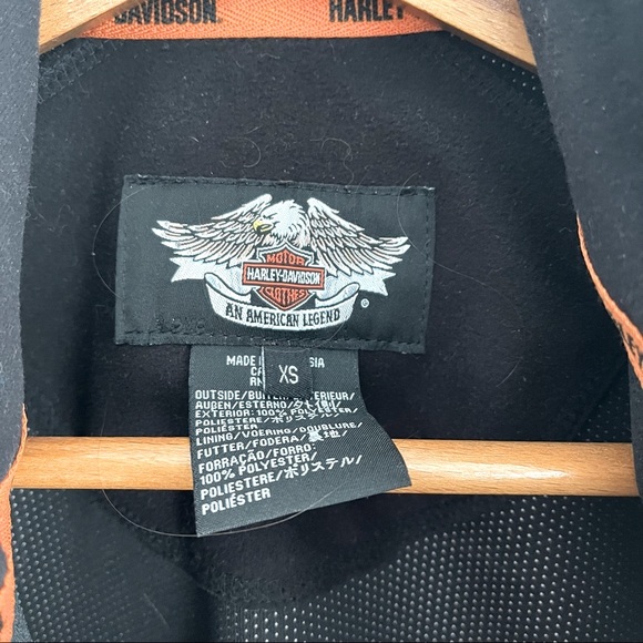 NWOT, Harley Davidson Fleece jacket, women’s, black size XS - Picture 3 of 7